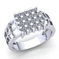 thumbnail image 1 of Genuine 0.25ct Round Cut Diamond Mens Classic Anniversary Engagement Ring Solid 18K Rose, White or Yellow Gold F VS1, 1 of 3