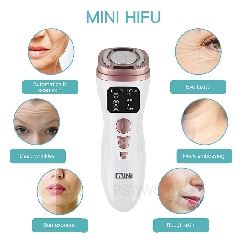 Mini hifu RF Massager Facial body Radiofrecuency Ultrasound Microcurrent Lift Wrinkle Beauty Machine Skin Care Tools