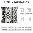 thumbnail image 6 of Jiayy  Boho Pillow Covers Bohemian Black Modern Geometric Diamond Print Decorative Throw Pillows Outdoor Pillowcase Square Farmhouse Cushion Case Decor for Couch Sofa Bed, 6 of 6