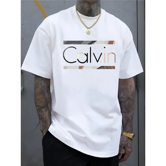 Men'S New Fashion Letter Design Print Casual Short Sleeve Summer Cool - Men Graphic T-Shirt Birthday/ Father'S Day/ Funny Gifts for Men/ Boyfriend/ Dad/ Him-180g T-Shirt Cheap SZH