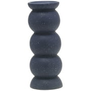 Elements 10-inch Ceramic Blue 3Ball Candle Holder