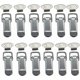 thumbnail image 1 of 12 Pieces Hood Clip, Lever Latch, Spring Latch, Toggle Latch Spring Clasp with Hook Stainless Steel Spring Latch for Cabinet, Box, Drawer, Wardrobe, 1 of 5