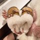thumbnail image 3 of Zapatillas lindas de gatito para mujer, pantuflas suaves de felpa cálidas con diseño de gato Kawaii, pantuflas acogedoras para interiores y exteriores,Khaki,8.5-9.5, 3 of 6