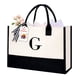 thumbnail image 1 of Bolsa Tote BAGAIL Inicial Personalizada Regalos de Cumpleaños Marfil, 1 of 8