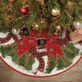 thumbnail image 1 of Falda para árbol de Navidad AVOIN colorlife Cardinals Cedar Snowman, 1 of 7