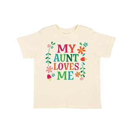 

Inktastic My Aunt Loves Me Niece Gift Toddler Boy or Toddler Girl T-Shirt