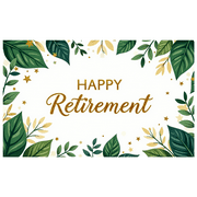 LUUFILx Retirement Celebration Banner Colorful Party Decorations Backdrop Background Happy Event Supplies Photography Props Retirement Party Decor