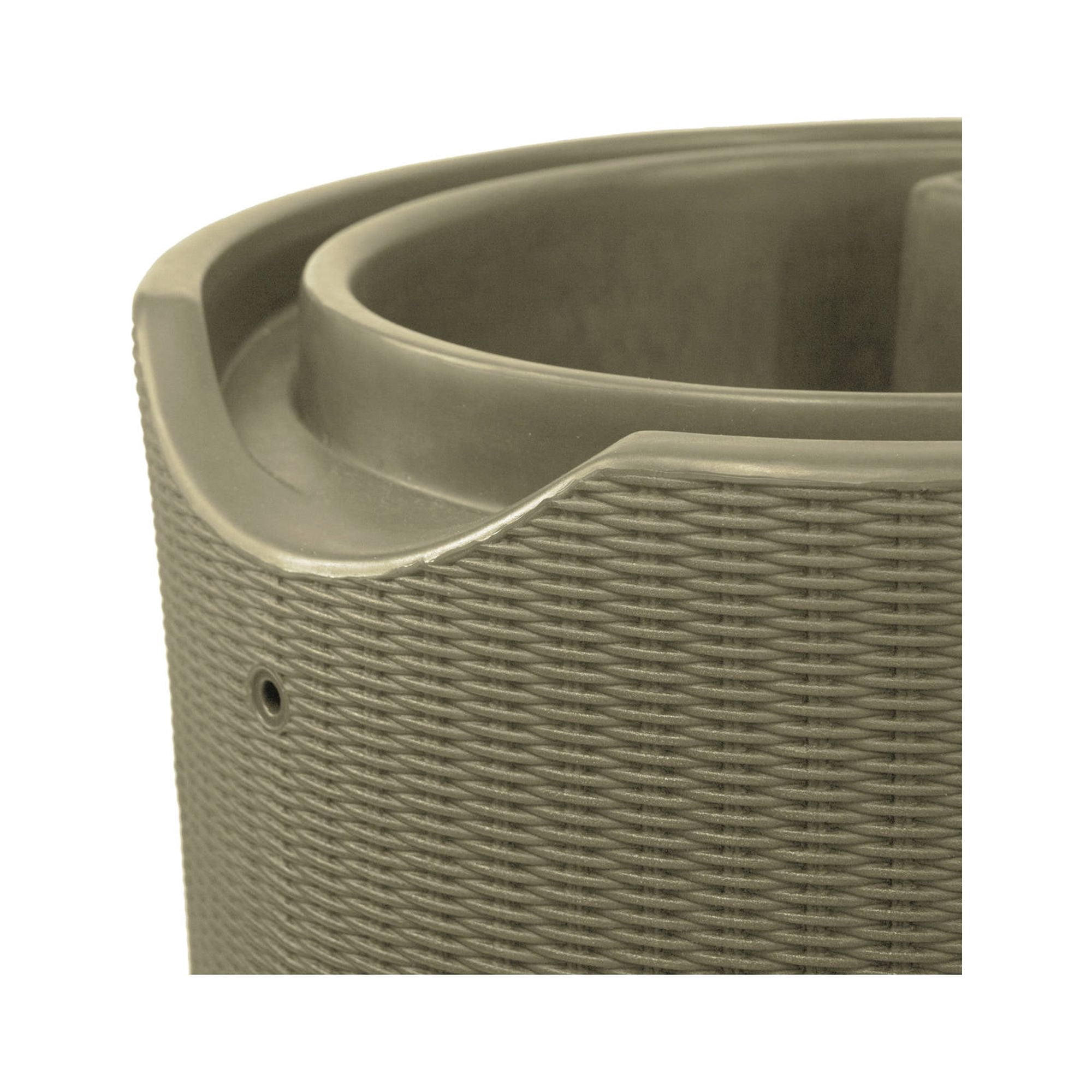 Good Ideas Impressions Bali 50 Gallon Rain Saver - Planter Top - Desert Sand