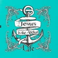 thumbnail image 2 of Wild Bobby, Jesus Is The Anchor Of My Life, Inspirational/Christian, Women Slim Fit Junior Tee, Tahiti Blue, X-Large, 2 of 4