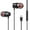 Black, variant on Type C Stereo Wired Headphones with Microphone Noise Isolating Ergonomic for Multiple Devices