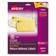 thumbnail image 1 of Etiquetas de dirección de devolución Avery® Easy Peel - 2/3"" de ancho x 1 3/4"" de largo - Adhesivo permanente - Rectángulo - Láser - Transparente - Película - 60 / Hoja - 10 Hojas en total - 600 Eti, 1 of 5