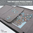 thumbnail image 6 of HomeStock Sophisticated Simplicity 1500-Piece Puzzle Caddy, Portable Puzzle Board & Puzzle Organizer With Non-Slip Felt Surface, Foldable Travel Caddy, 6 of 6