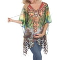 thumbnail image 4 of White Mark Women's Maternity Animal Print Caftan, 4 of 5