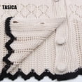 thumbnail image 6 of TASICA Swimsuit Coverups for Women Hollow out Shirt Button Down Lightweight Short Sleeve Summer Beachwear Bathing Swiming Swimwear Bikini Casual Cover up, 6 of 7