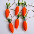thumbnail image 4 of 10pcs Festive Easter Carrot Hanging Ornaments Foam Carrots with Rope Party, 4 of 5