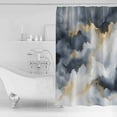 thumbnail image 4 of 60x72 Inch Shower Curtains for Bathroom Modern Marble Fabric Bath Curtain Decor Abstract Contemporary Ink Painted Aesthetics Waterproof Restroom Curtains Shower Set Accessories with 12 Hooks 60 Inch, 4 of 6