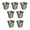 Bucket*7pcs, variant on 3Pcs Small Metal Buckets with Handle,Mini Buckets,Mini Pail Tin,Iron Bucket for Ice,Galvanized Pail Container,Vintage Metal Flower Planters Pails for Weddings Birthdays,Home Bar Decor