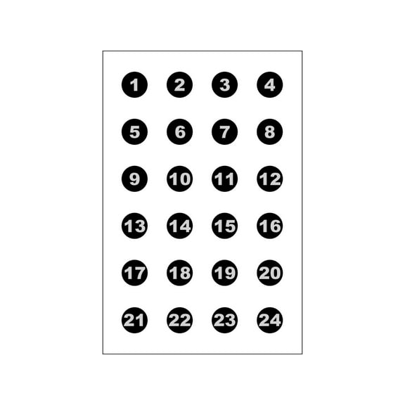 Action Target VB24100 Sighting Military Circle Paper 23" x 35" Black/White 100 Per Box