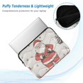 thumbnail image 2 of FORMRS 13-13.3 inch Laptop Sleeve Case Soft Carrying Quilted Computer Bag Cover, Beige Christmas Santa, 2 of 7