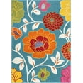 thumbnail image 2 of Well Woven StarBright Daisy Flowers Modern Floral Kids Rug Blue 3'3" x 5' Area Rug, 2 of 8