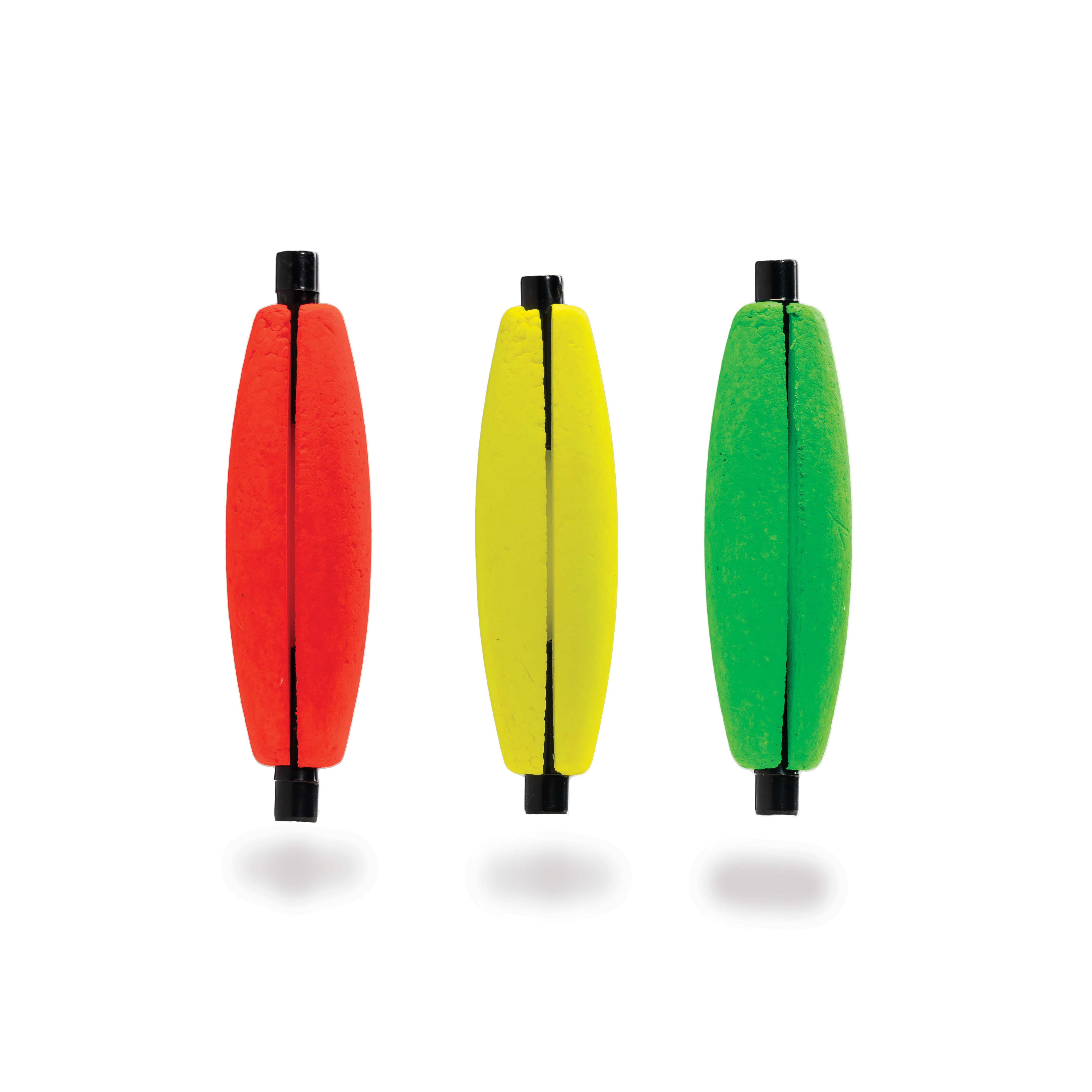 (4 pack) Comal Cigar Snap-On Fishing Bobbers, 2.5-Inch, 3-Pack