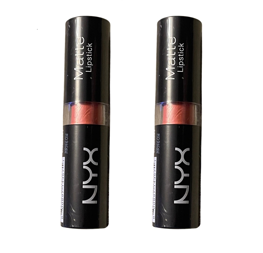 NYX Professional Makeup Matte Lipstick in Nude MLS01 for Unisex, Pack 