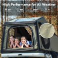 thumbnail image 3 of MELLCOM Inflatable Rooftop Tent, Camping Car Tent with Telescopic Ladder, Removable Canopy, PVC Inflatable Mattress for 2-3 Person, Roof Top Tent with Pump Suitable for Jeep SUV Truck Van, 3 of 7