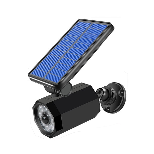 Iluminación exterior alimentada por energía solar, luz de seguridad con sensor de movimiento, ajuste flexible para jardín, patio, césped, garaje, porche, entrada de vehículos, seguridad paisajística