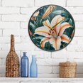 thumbnail image 6 of Acrylic Circular Clock 11.9x11.9 Inch Circular Clock Decorative Clock Creative Clock Dual-Purpose Clock Wall Clock Clock Decorate Your Space Pretty White Lilies, 6 of 9