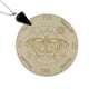 thumbnail image 1 of colgante negro Collar de Adivinación de C Gloria Placa de madera de astrología, 1 of 9