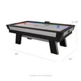 thumbnail image 3 of Atomic Top Shelf LED Illuminated Air Hockey Table, Silver, 90", 3 of 17
