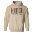 thumbnail image 1 of Anesthetist Nurse Leopard Print Hoodie Sweatshirt Unisex Medium Sand, 1 of 5