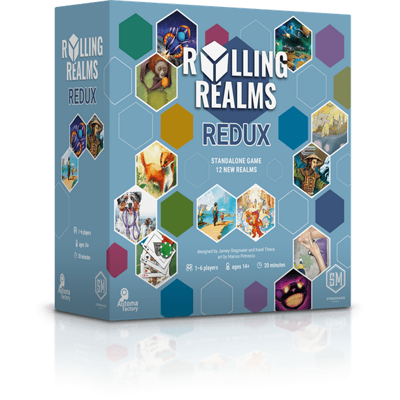 Rolling Realms Redux by Jamey Stegmaier | A Roll-and-Write Strategy Board Game from Stonemaier Games