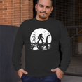 thumbnail image 4 of Alien Bigfoot Loch Ness Monster Moon Long Sleeve T-shirt Funny Space UFO Hunter Sasquatch Yeti Dinosaur Nerd Believe, 4 of 7