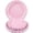 Pink, variant on Eco Compostable Scalloped Edge Disposable Paper Plates Heavy Duty Sturdy Leakproof Round Paper Trays For Birthday Party Cake Dessert Daily Food Serving(Beige-18cm)