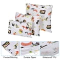 thumbnail image 4 of Unique Bargains 3 Tailles Sac à Collation Réutilisable Lavable en Polyester Sac à Sandwich, Beige 1 Ensemble/3 Pcs, 4 of 7