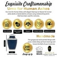 thumbnail image 3 of Ample Cremation Urn-Timeless Dark Blue Cremation urn (Size=11x7 in), 3 of 5