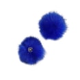 thumbnail image 3 of Bearachild Bolas de piel de zorro pompones DIY sombreros de invierno bufanda Skullies de punto DIY manualidades hechas a mano fiesta Navidad ropa de felpa Artesanía azul real Bearachild HA059883-10, 3 of 6