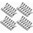 thumbnail image 1 of Pack 24 3.54 Inch Beach Towel Clips Glamps de acero inoxidable, alfileres gigantes de ropa, pinzas a prueba de viento, colgantes de alfileres de ropa, clips de metal, 1 of 4
