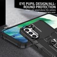 thumbnail image 6 of Military Grade Drop Impact for Samsung Galaxy A13 5G Rugged Case, 360 Metal Magnetic Car Rotating Ring Kickstand Holder Armor Heavy Duty Shockproof Case For Samsung Galaxy A13 5G,Black, 6 of 10