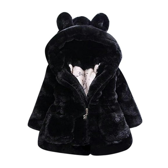 Winter Coats For Toddler Baby Boy Fleece Jacket Bear Hoodie Toddler Zip Up Hoodie Girl Baby Sweater 18-24 Months