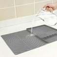 thumbnail image 3 of Unique Bargains Dish Drying Mat Fits Under Dish Rack for Kitchen Counter Gray, 3 of 6