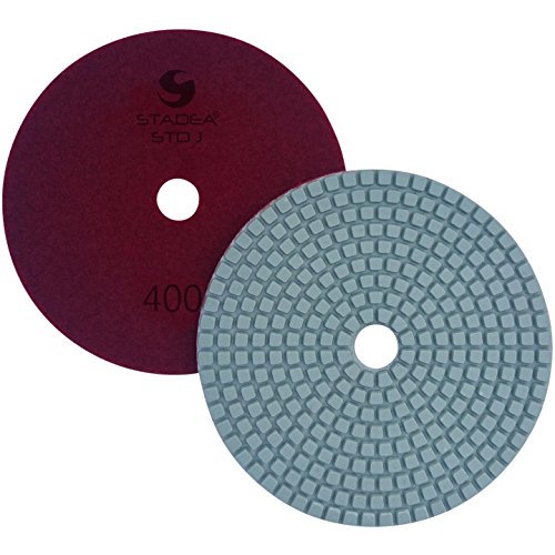 Stadea PPW123D Diamond Polishing Pads 4" For Concrete Terrazzo Stone Marble Granite Countertop Floor Wet Polishing, Grit 400 - Pack of 2