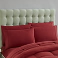 thumbnail image 2 of Luxury Red 7-piece Bed in a Bag Down Alternative Comforter Set, King, 2 of 5