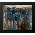 thumbnail image 2 of Munch, Edvard 22x20 Black Modern Framed Museum Art Print Titled - Workers on their Way Home, 1913-1914, 2 of 5
