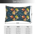 thumbnail image 2 of Balery Blue Floral Funda de Cojín Estampada, Regalos para Mujeres, Regalos de Amor para Ella, Regalos para Novia o Esposa, Funda de Almohada-16"x24", 2 of 6