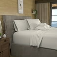 thumbnail image 2 of 100% Cotton Odor-Neutralizing Antimicrobial Sheet Set, Twin Ivory by Wholistic, 2 of 8