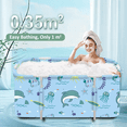 thumbnail image 2 of Nelbons Portable Foldable Bathtub, Relaxation and Convenience Travel and Home Spa Bathtub for Adults Families, Easy to Assemble Collapsible Bathtub, 2 of 21