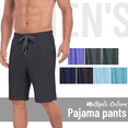 thumbnail image 6 of EA'S SECRET Men's Pajama Bottoms Bamboo Rayon Short Mens Sleep Pants Tag-Free Elastic Waistband Short Pants with Pockets Knit (3B, 2XL), 6 of 7