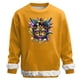 thumbnail image 1 of Ceisia Men's Mardi Gras Venice Mask Fuzzy-Trim Sweatshirt | Winter Festive Casual Pullover Gift, 1 of 6